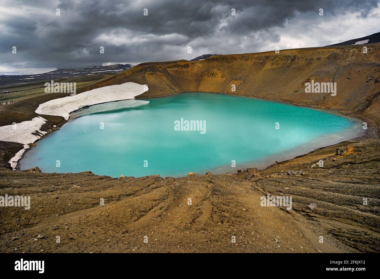 Krafla is a volcanic caldera of about 10 km in diameter with a 90 km ...