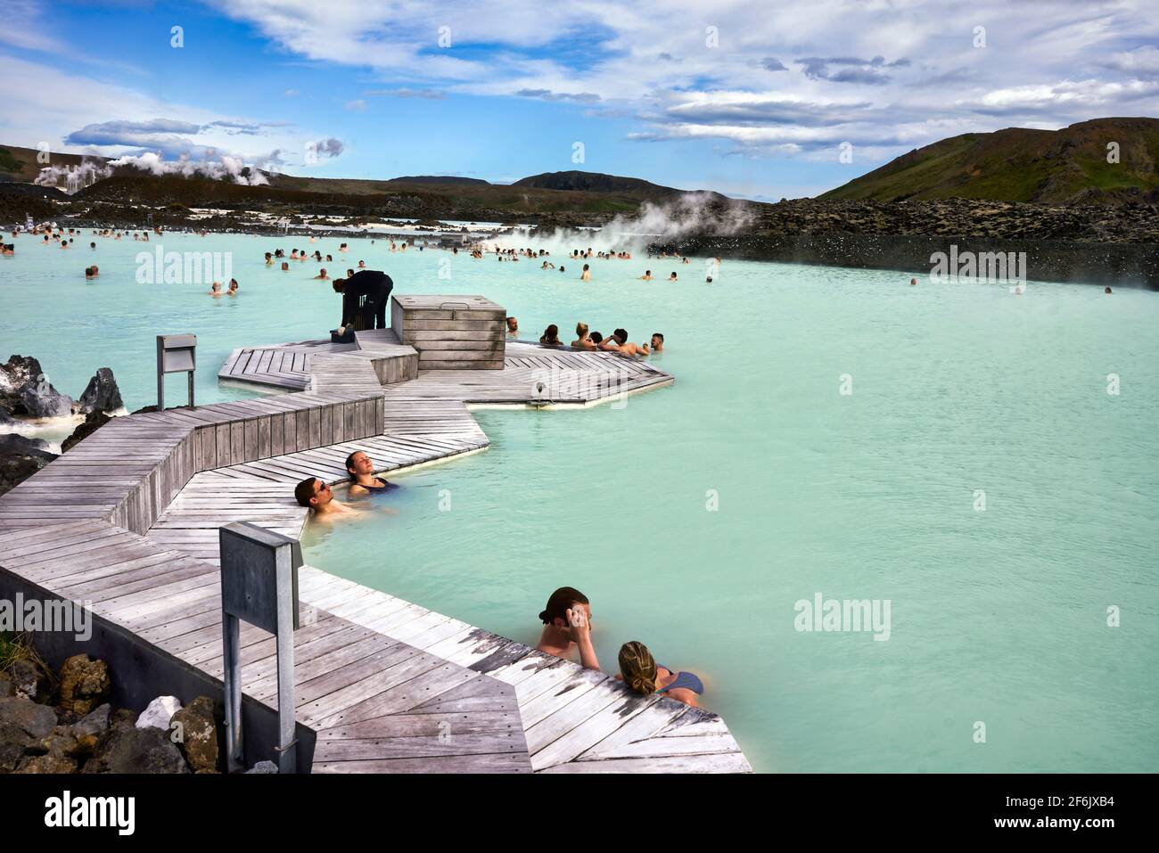 Blue Lagoon SPA. Iceland Stock Photo