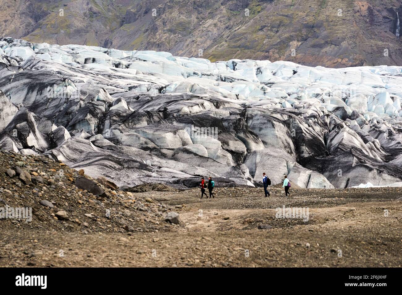 Skaftafellsjokull glacier. Iceland Stock Photo