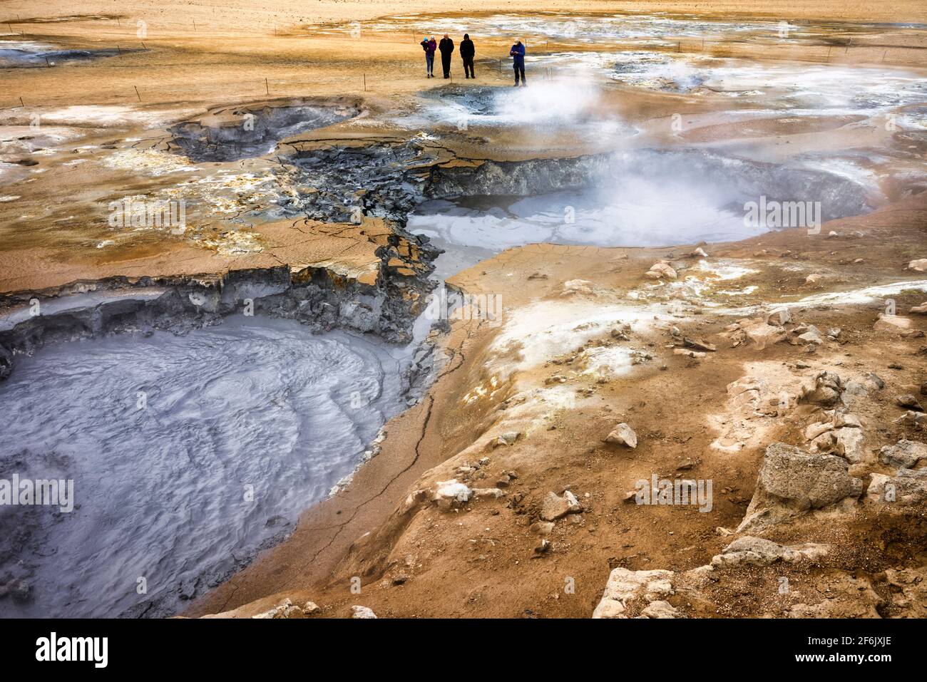 Námaskarð, hot springs. Iceland Stock Photo