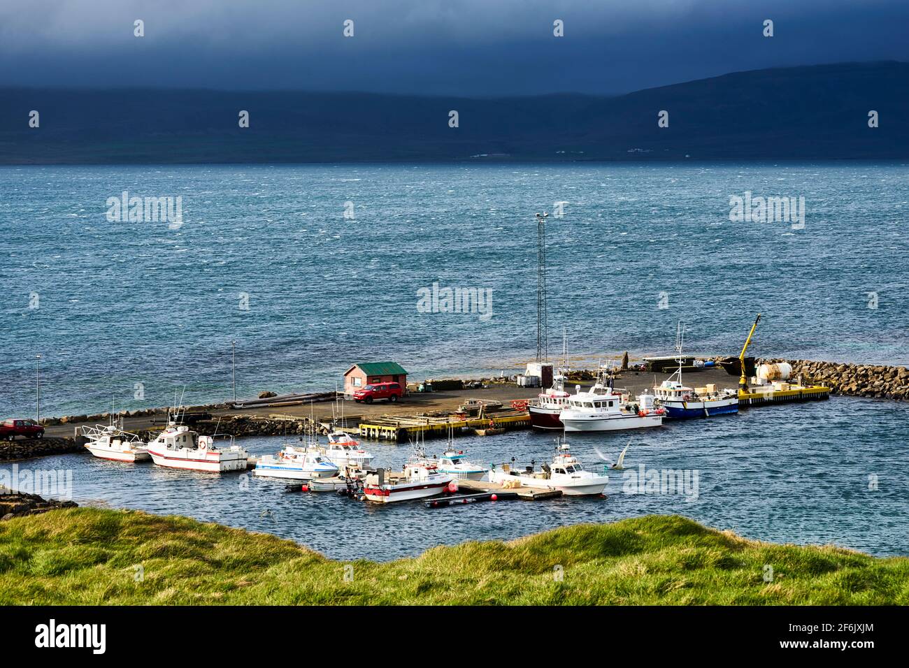 Drangsnses harbour. Westfjords. Iceland Stock Photo
