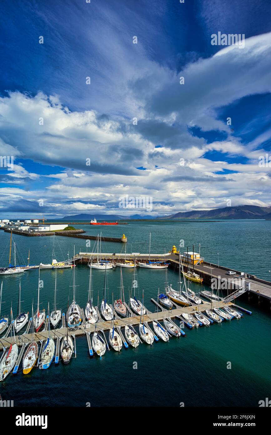 The harbour of Reykjavik. Iceland Stock Photo