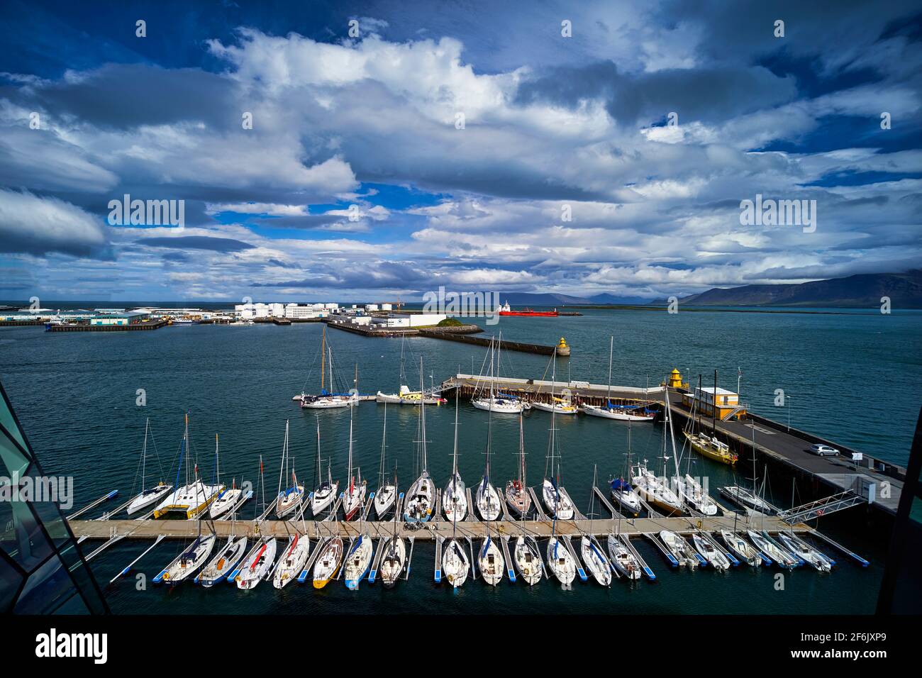 The harbour of Reykjavik. Iceland Stock Photo