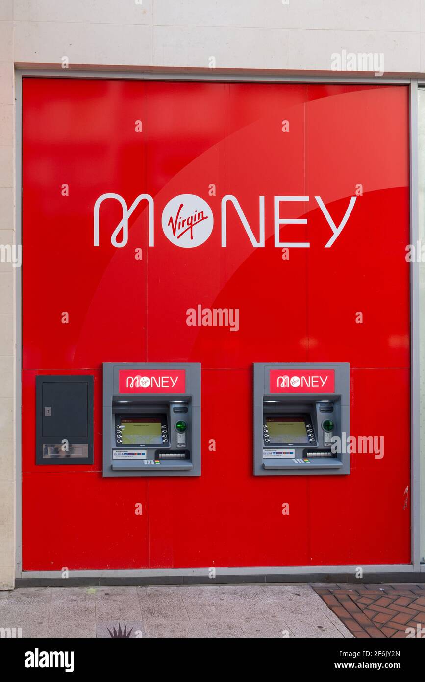 ATM or cashpoint at a branch of Virgin Money bank in Birmingham city