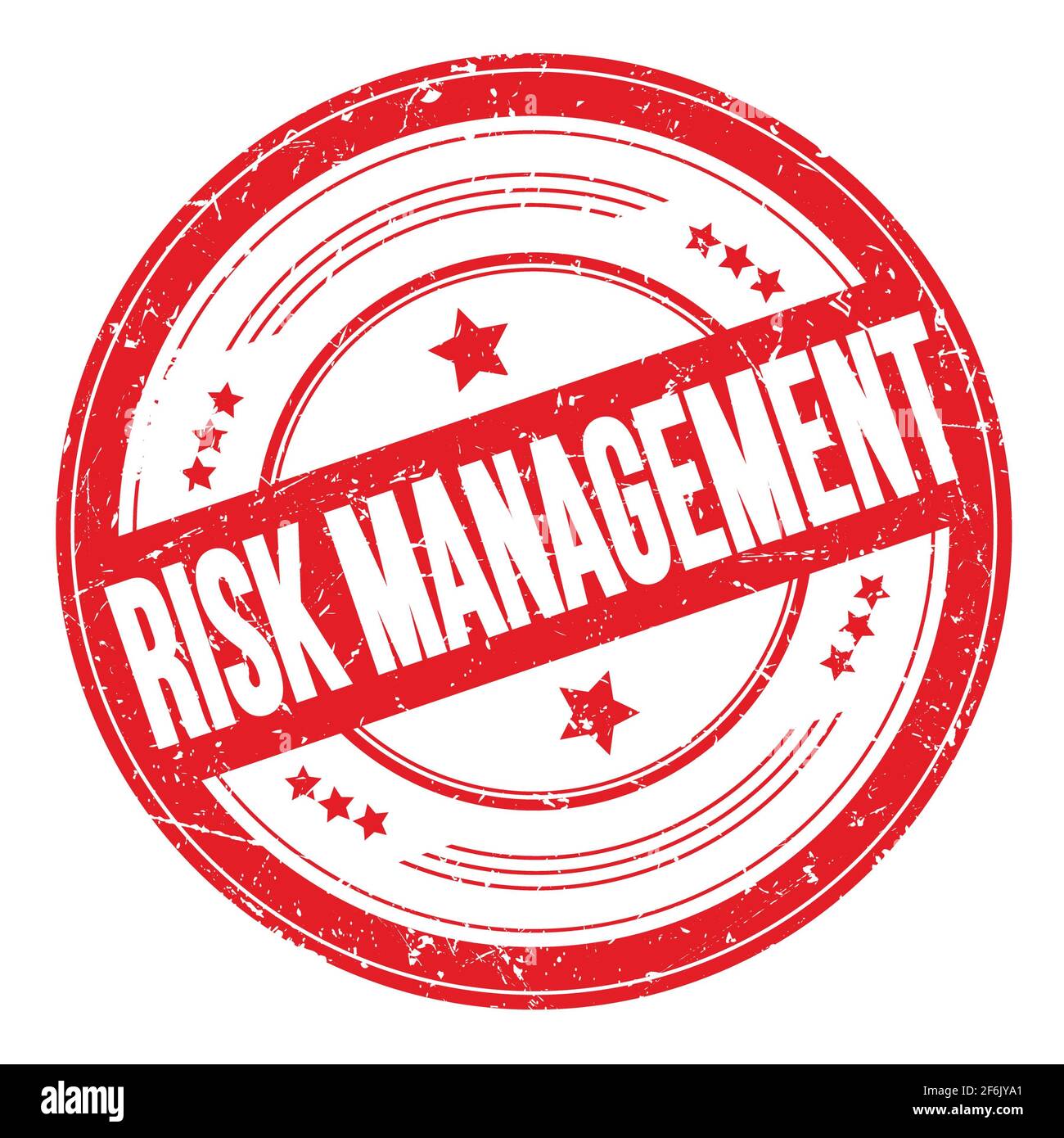 RISK MANAGEMENT text on red round grungy texture stamp Stock Photo - Alamy