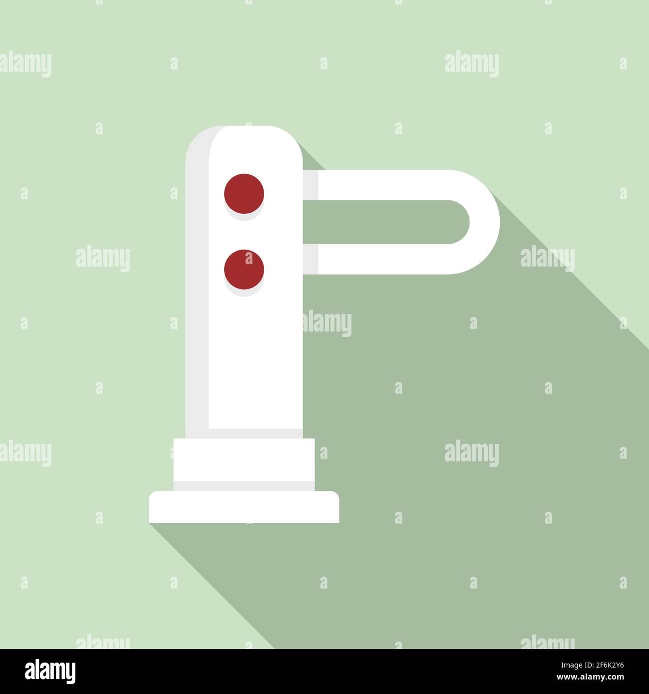 Technology turnstile icon, flat style Stock Vector