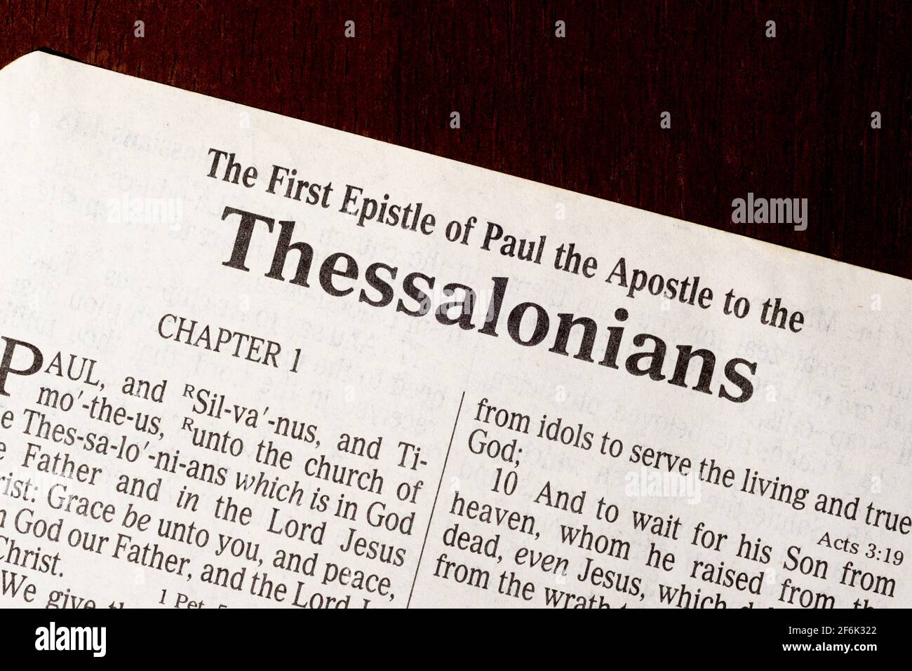 First epistle of paul the apostle to the thessalonians hires stock