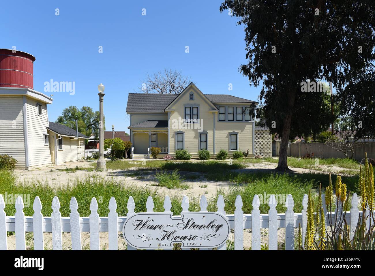 GARDEN GROVE, CALIFORNIA - 31 MAR 2021: The Ware Stanley House at Stanley Ranch Museum on Euclid Avenue. Stock Photo
