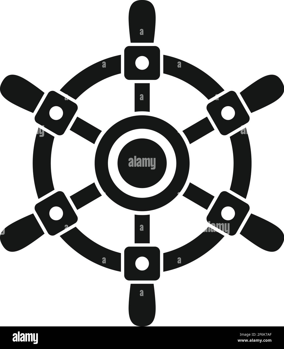 Ship wheel icon, simple style Stock Vector Image & Art - Alamy