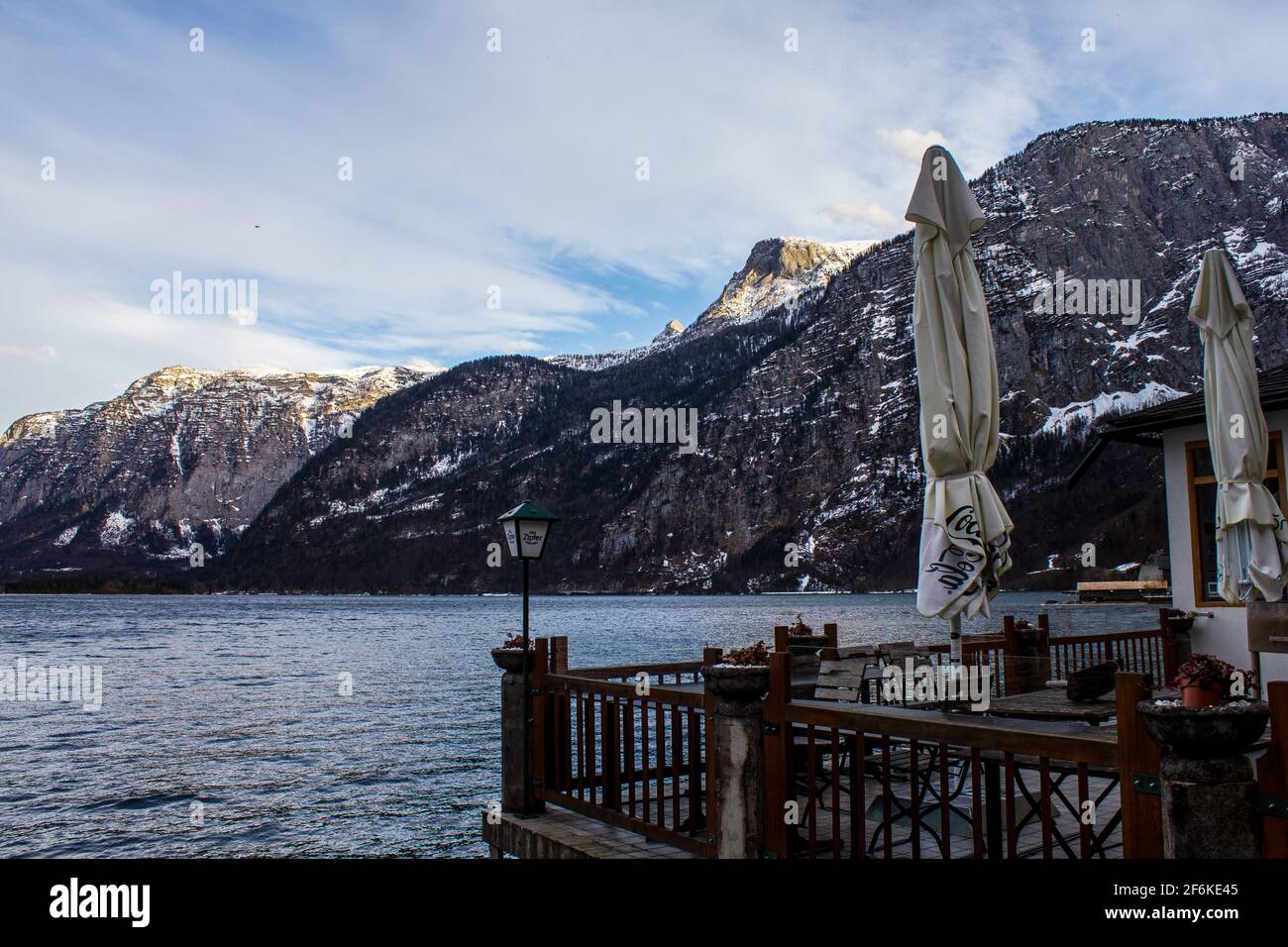 Hallstatt, Austria - March 4, 2017: View of a Restaurant on the ...