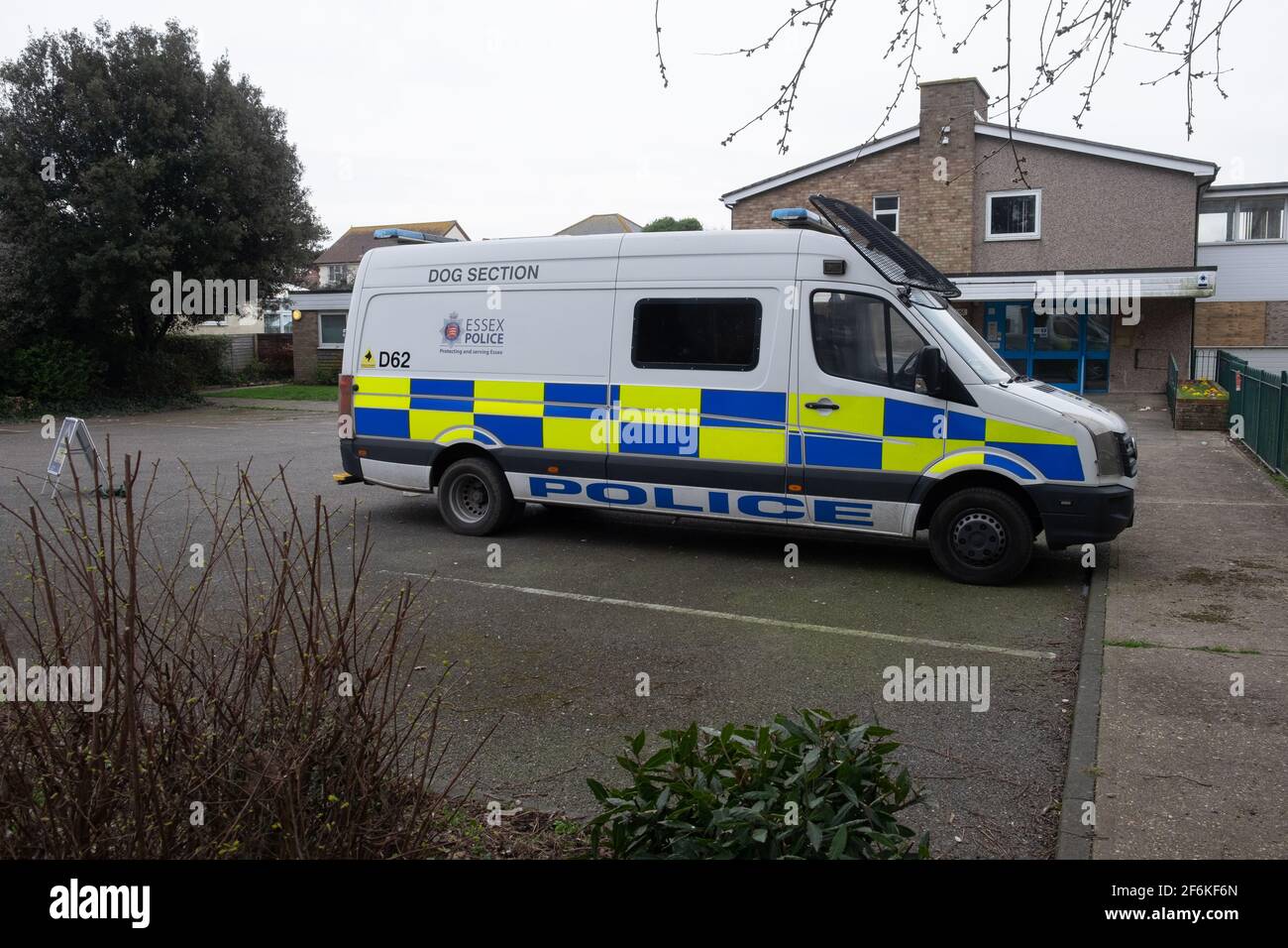 Essex police dog unit van, Walton on the naze, tendring, Essex England Stock Photo