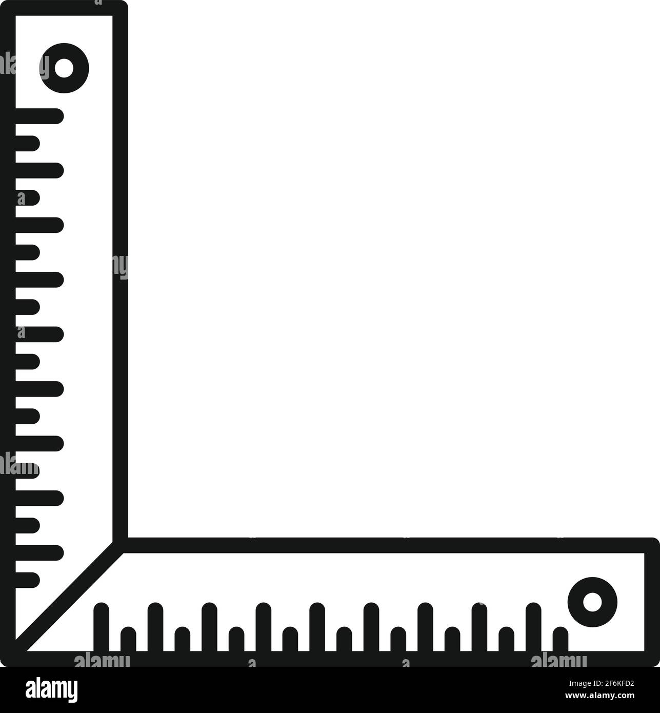 Carpenter angle ruler icon, outline style Stock Vector Image & Art - Alamy
