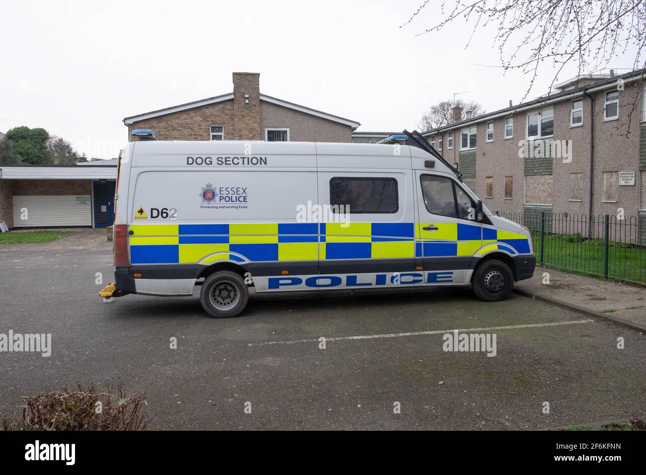 Essex police dog unit van, Walton on the naze, tendring, Essex England Stock Photo