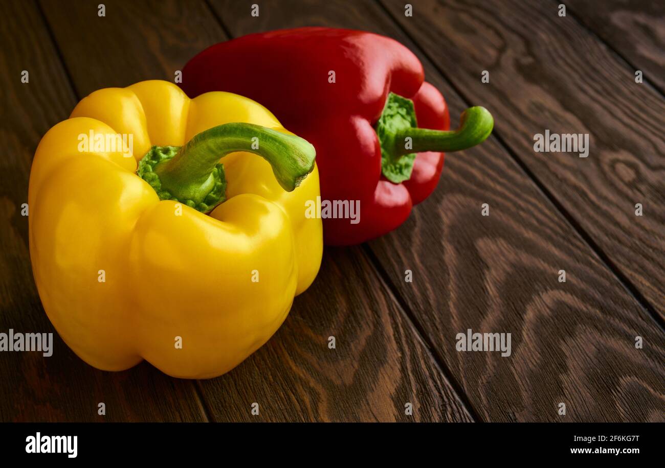 Ripe red yellow paprika hi-res stock photography and images - Alamy