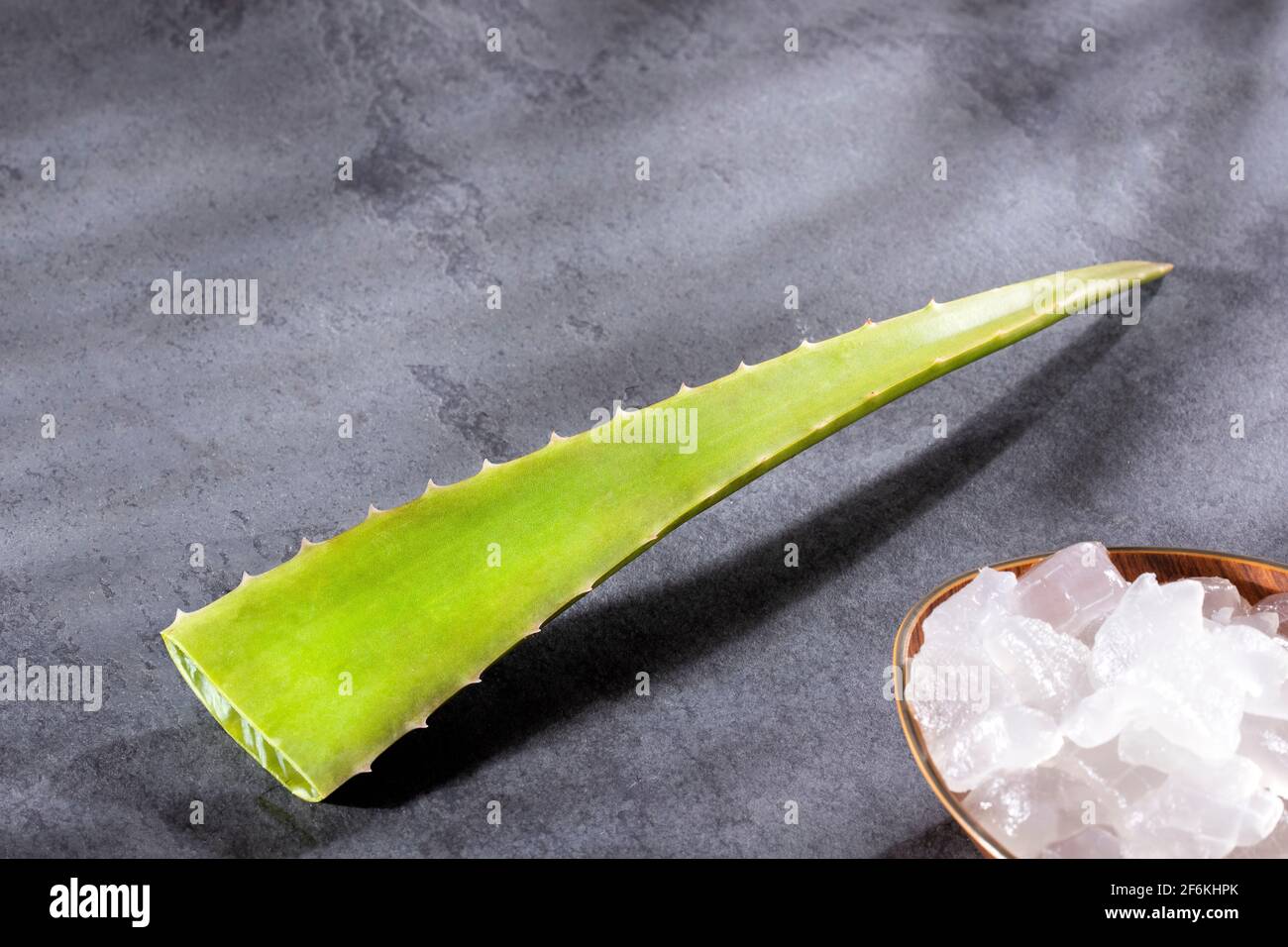 Fresh aloe vera leaves, this plant is rich in vitamins, minerals and proteins Stock Photo Alamy