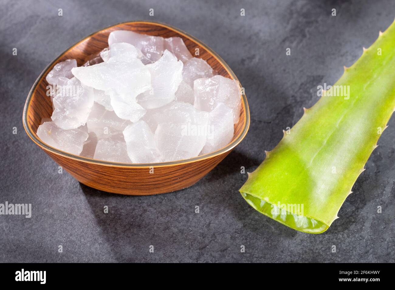 Fresh aloe vera leaves, this plant is rich in vitamins, minerals and ...