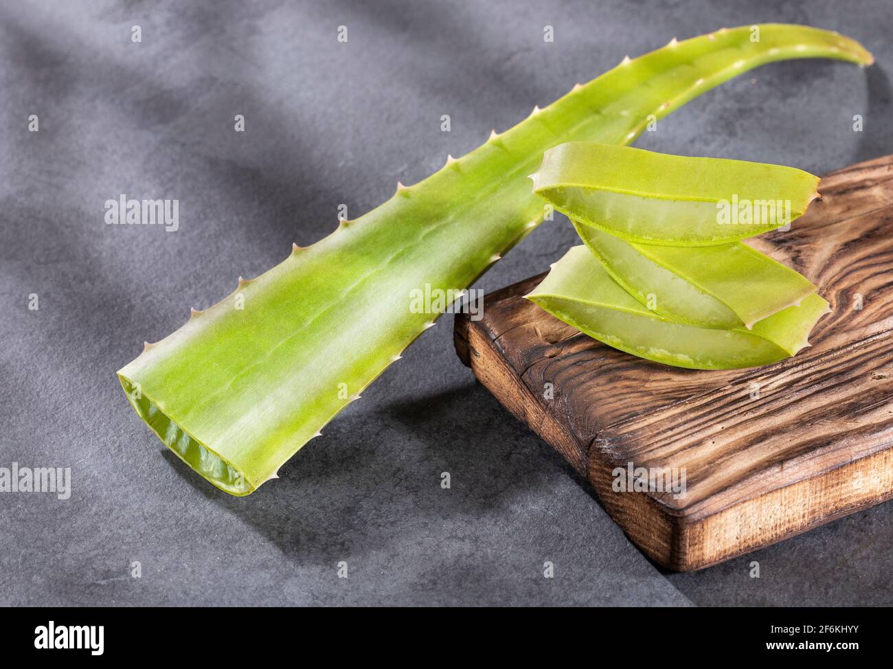 Fresh aloe vera leaves, this plant is rich in vitamins, minerals and proteins Stock Photo Alamy