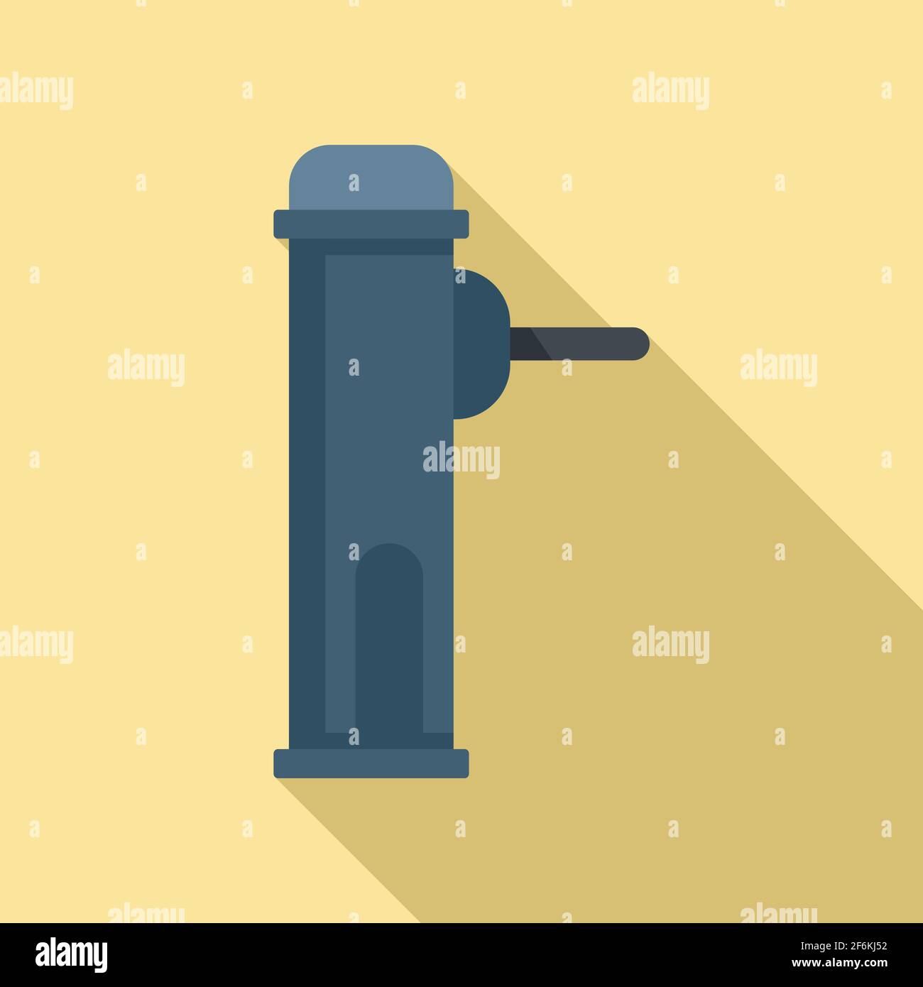 Card turnstile icon, flat style Stock Vector