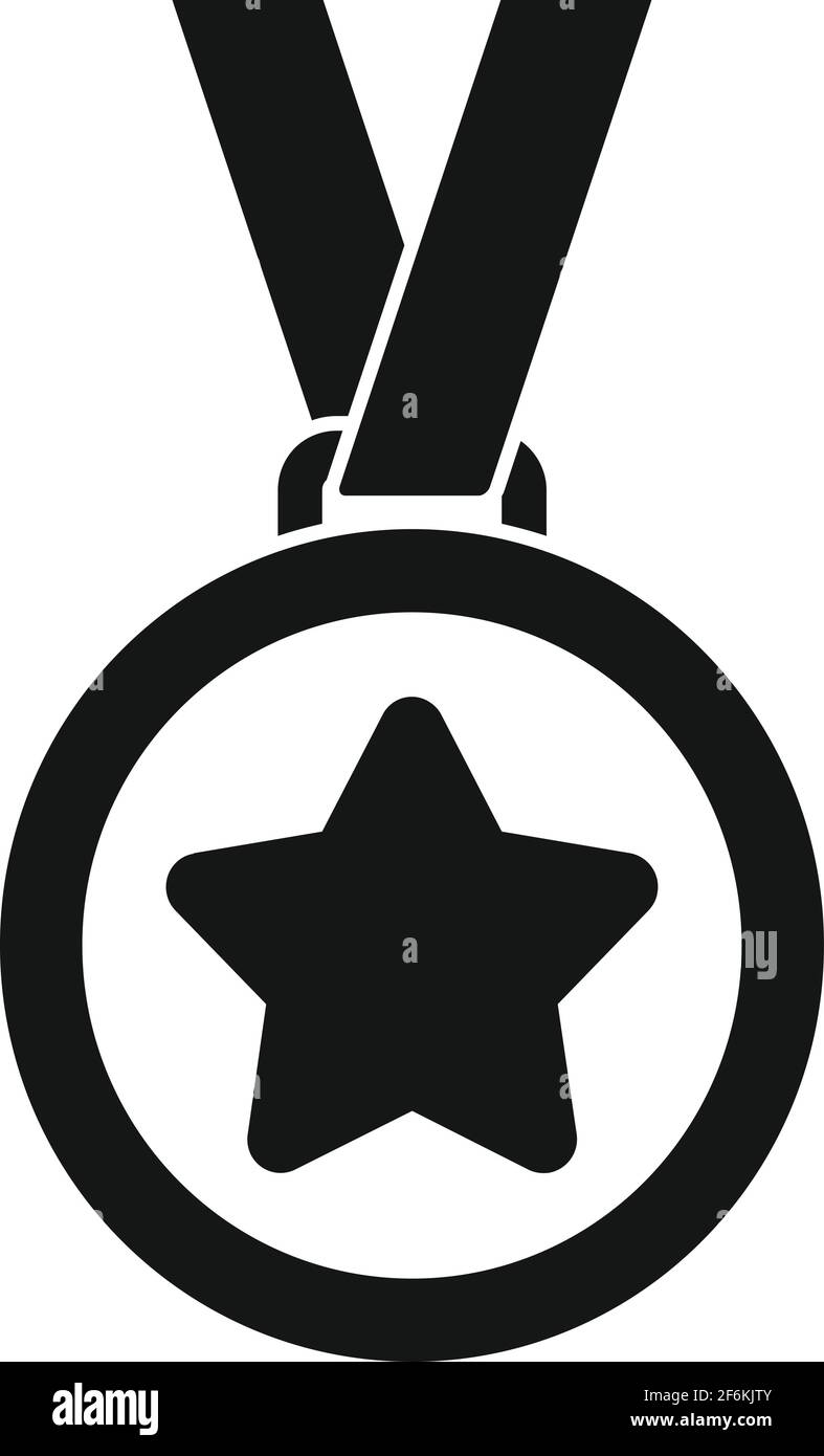 Greco-roman wrestling medal icon, simple style Stock Vector Image & Art ...