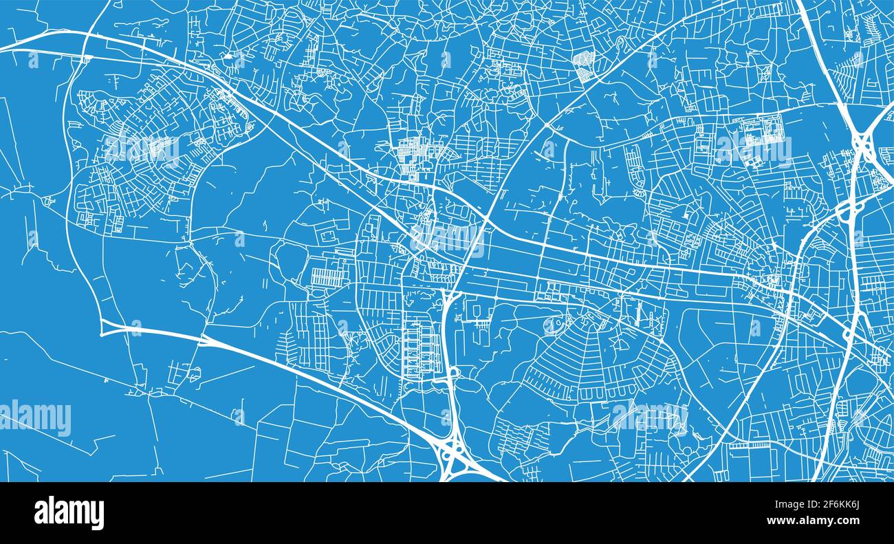 Urban vector city map of Ballerup, Denmark Stock Vector Image & Art Alamy