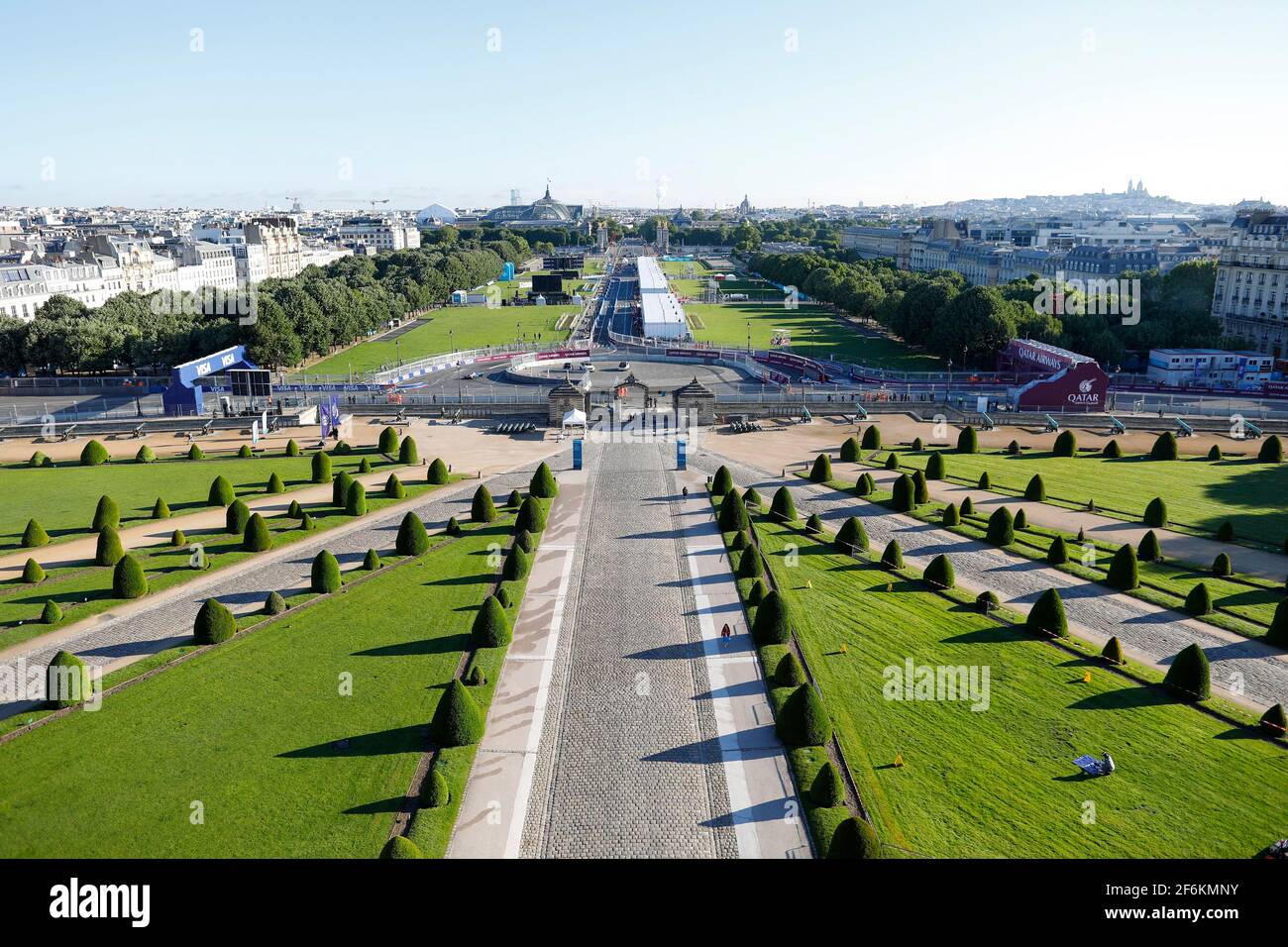 Landscape Paysage Paris City Grand Palais And Sacre Coeur During The 17 Formula E Championship At Paris France From May Photo Frederic Le Floc H Dppi Stock Photo Alamy