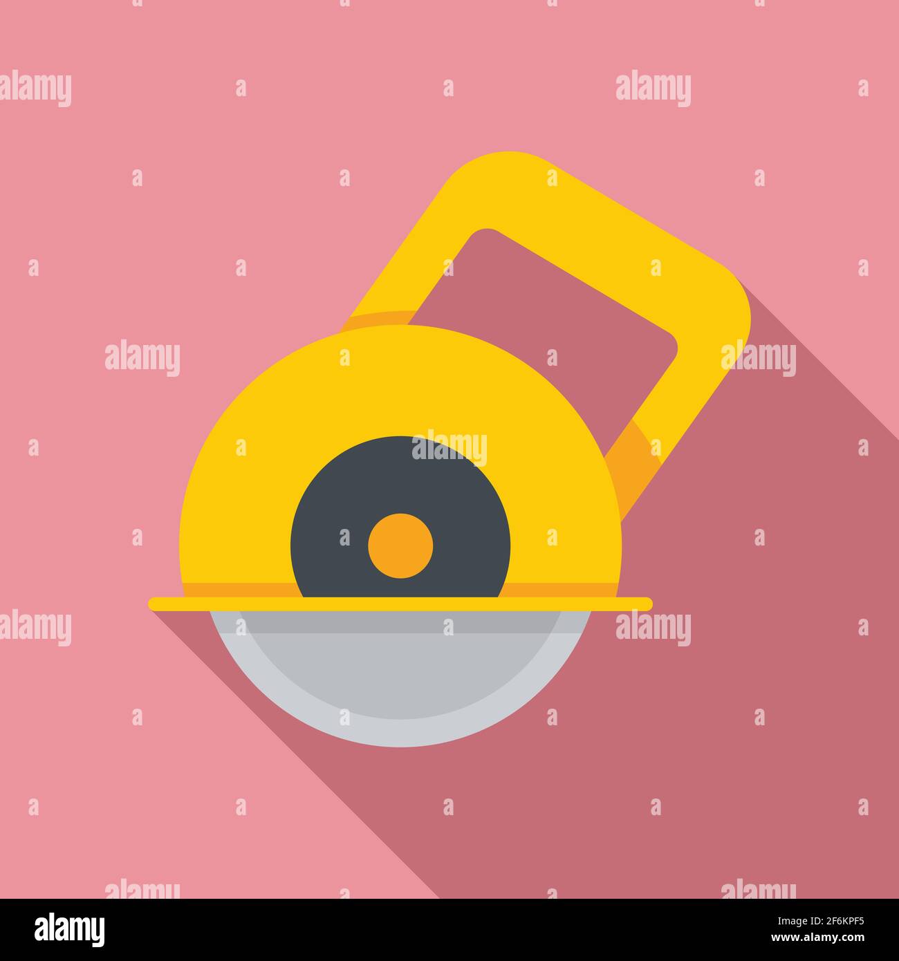 Circular saw icon, flat style Stock Vector Image & Art - Alamy