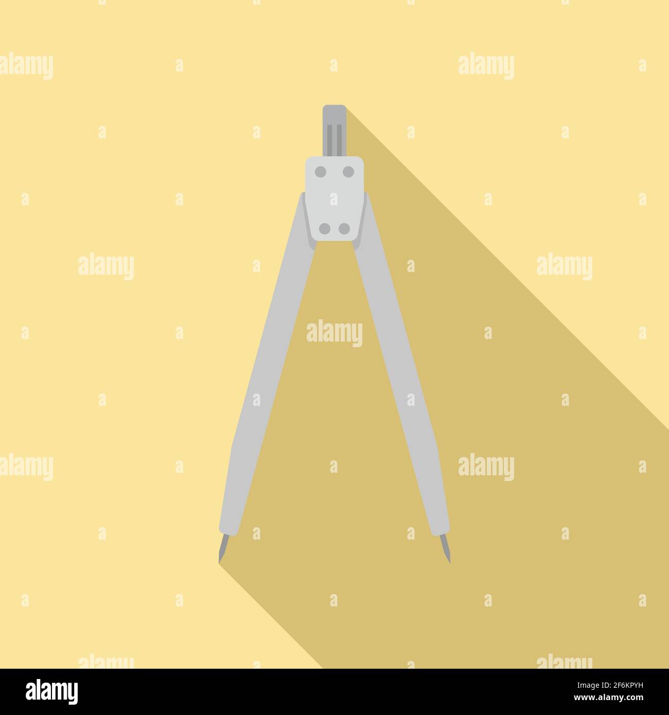 Carpenter compass icon, flat style Stock Vector Image & Art - Alamy