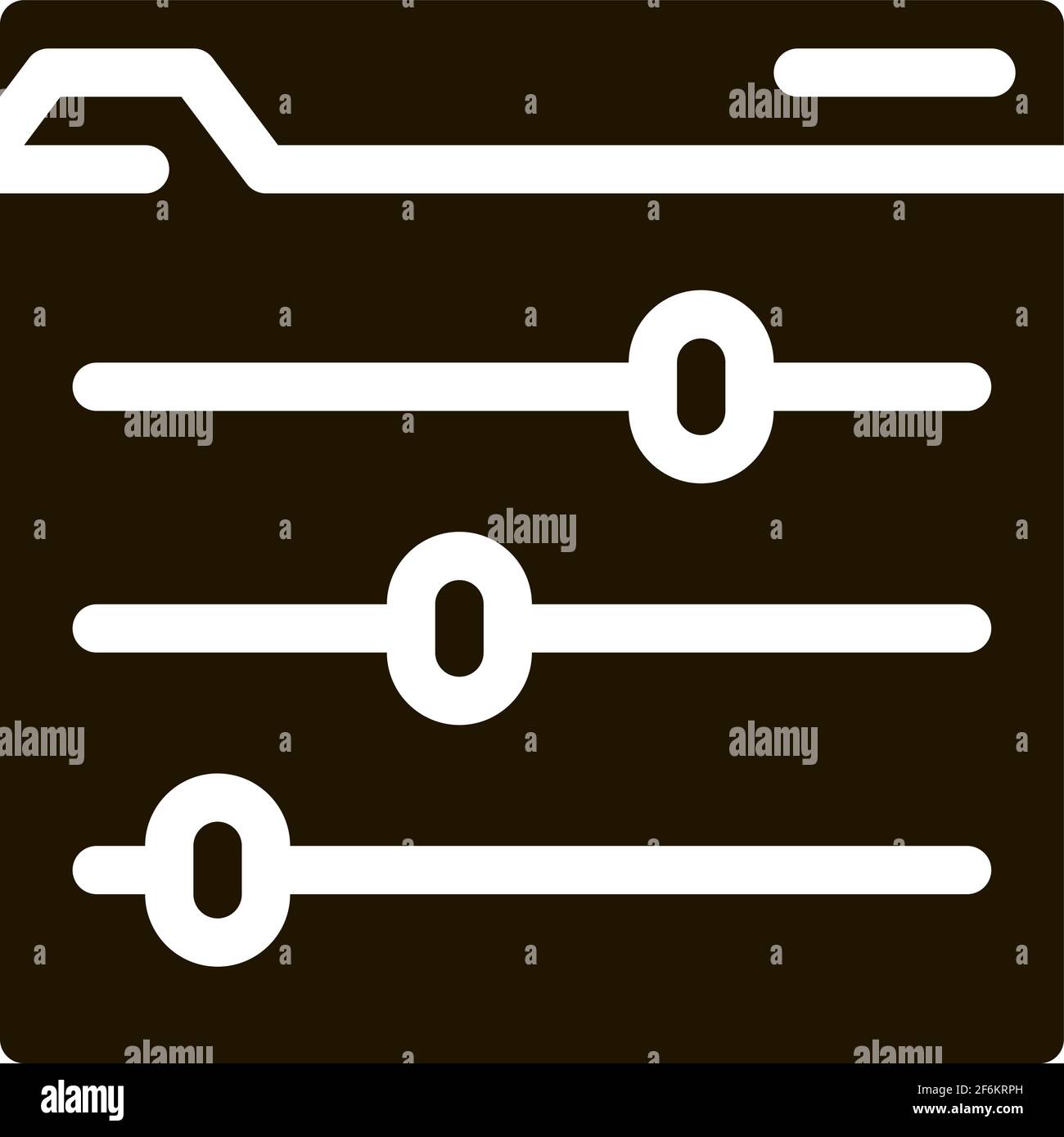 color rgb setting icon Vector Glyph Illustration Stock Vector