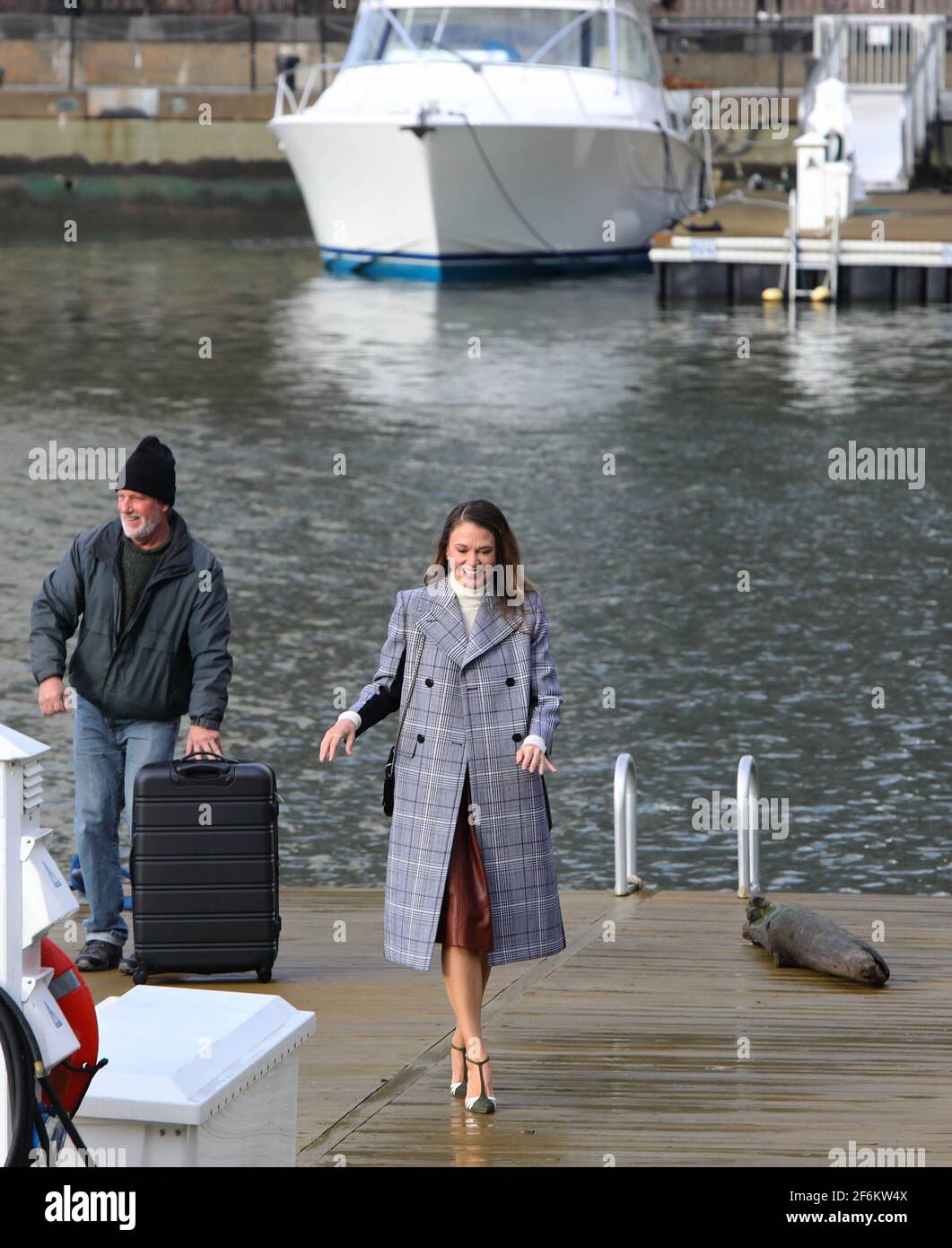 New York NY 20201114 Sutton Foster on the set of Younger in