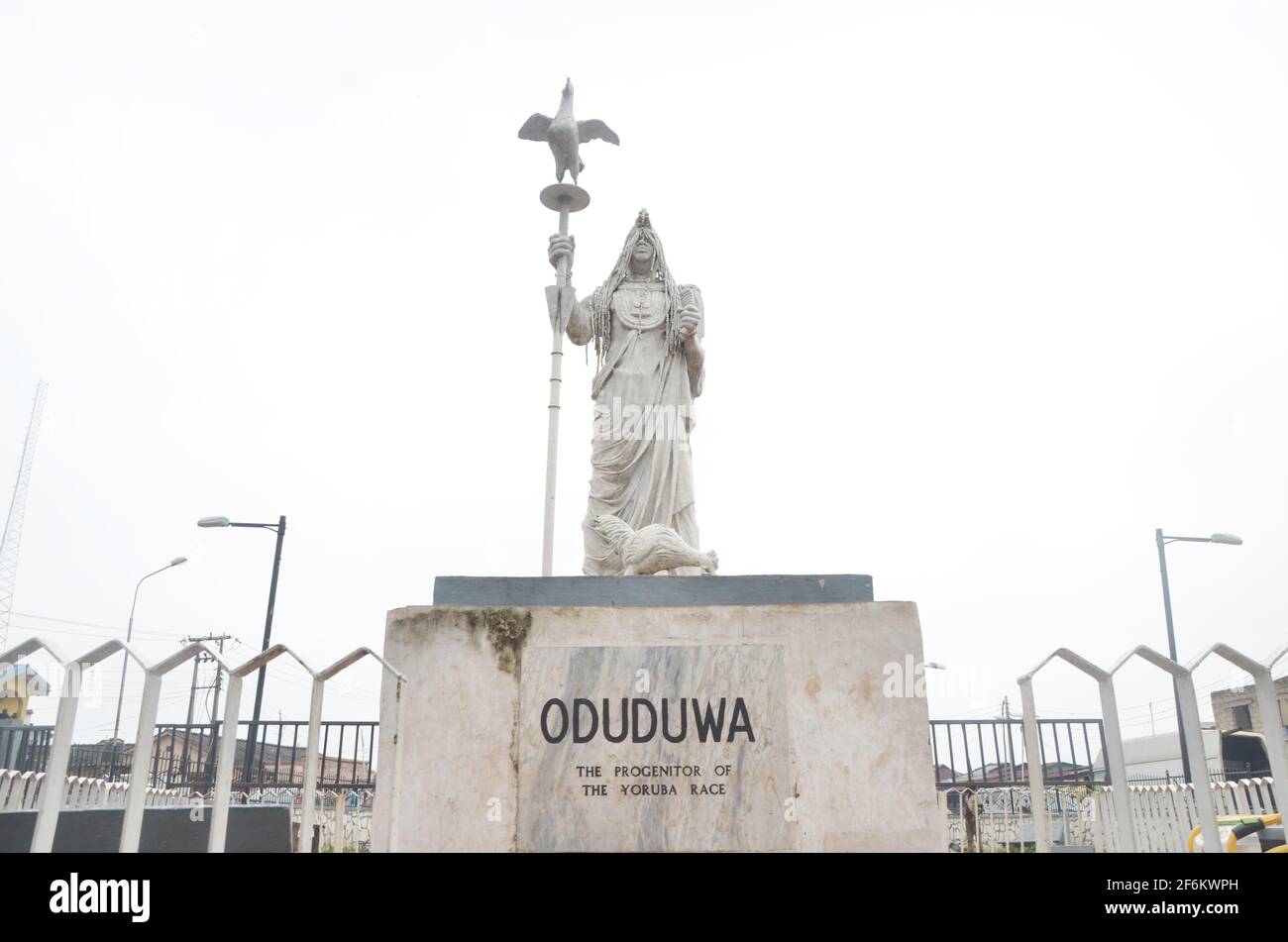 Oduduwa Statue, Ile-Ife, Osun State, Nigeria. Stock Photo