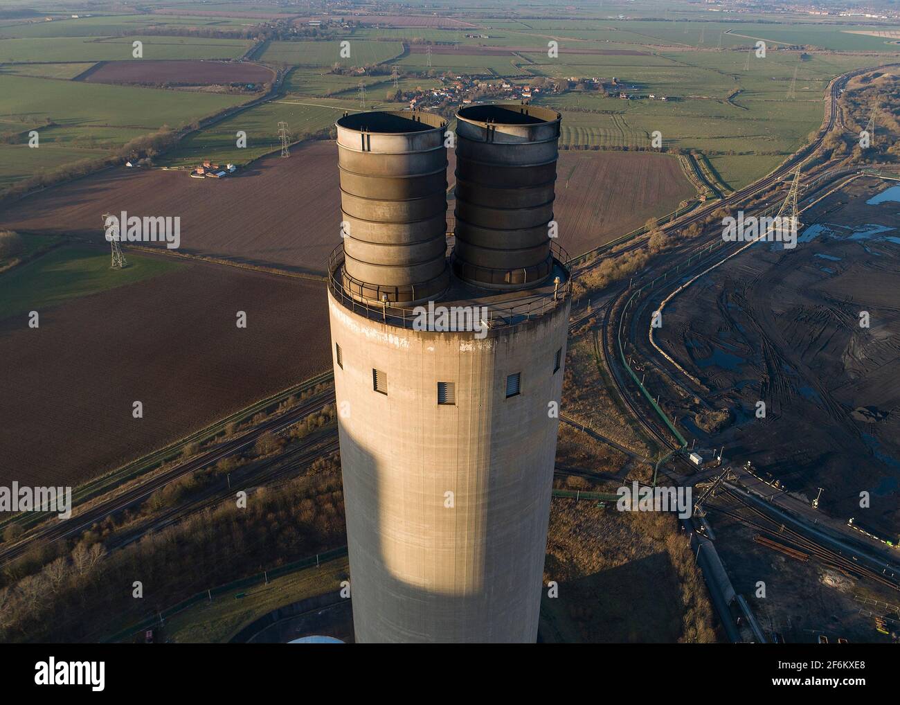 West Burton Power Station Stock Photo Alamy