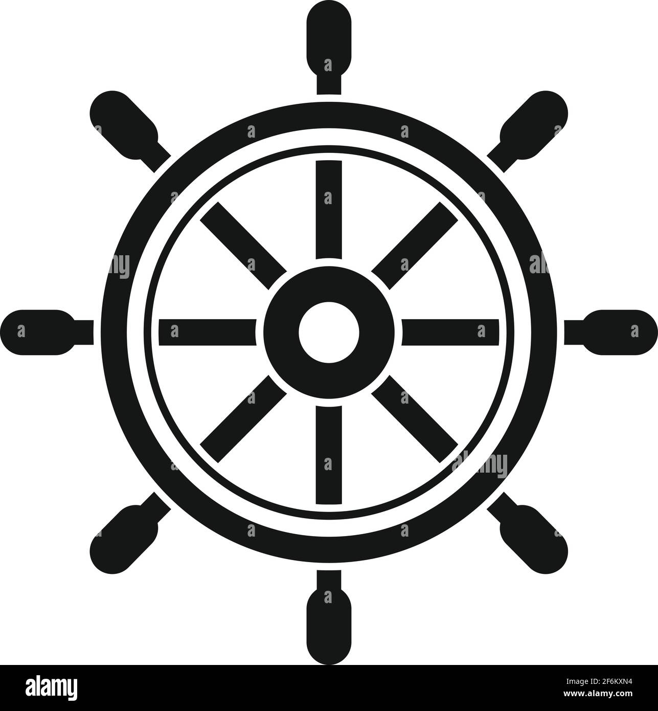 Sea ship wheel icon, simple style Stock Vector Image & Art - Alamy