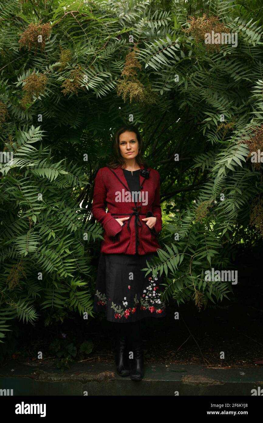 Writer......Sarah Hall at Faber and Faber in London 27/7/2007 pic David