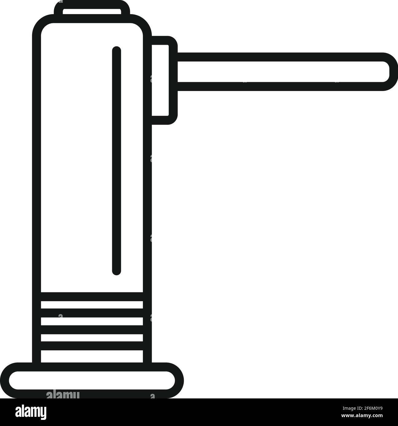 Train turnstile icon, outline style Stock Vector