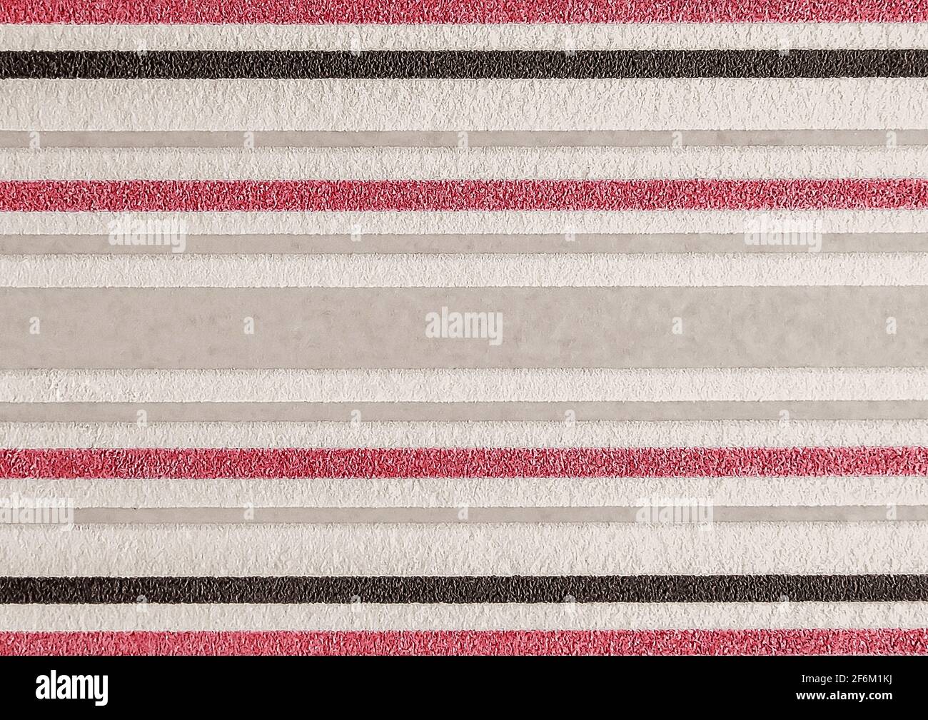 Seamless texture of decorative colored wallpapers with abstract horizontal lines background. Stock Photo