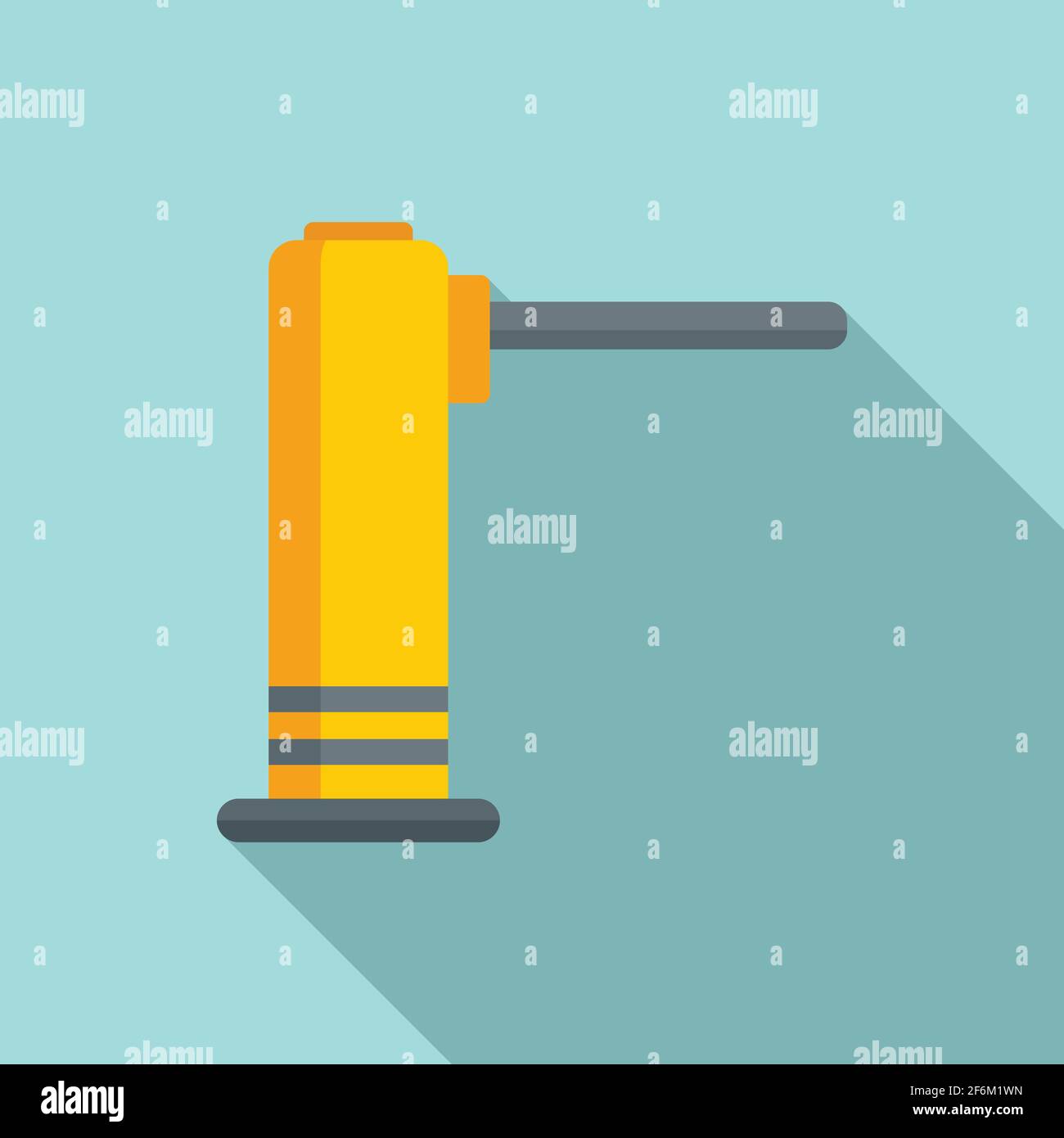 Train turnstile icon, flat style Stock Vector