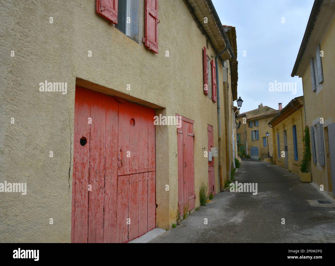 Old traditional rural houses in the picturesque village of Ansouis in