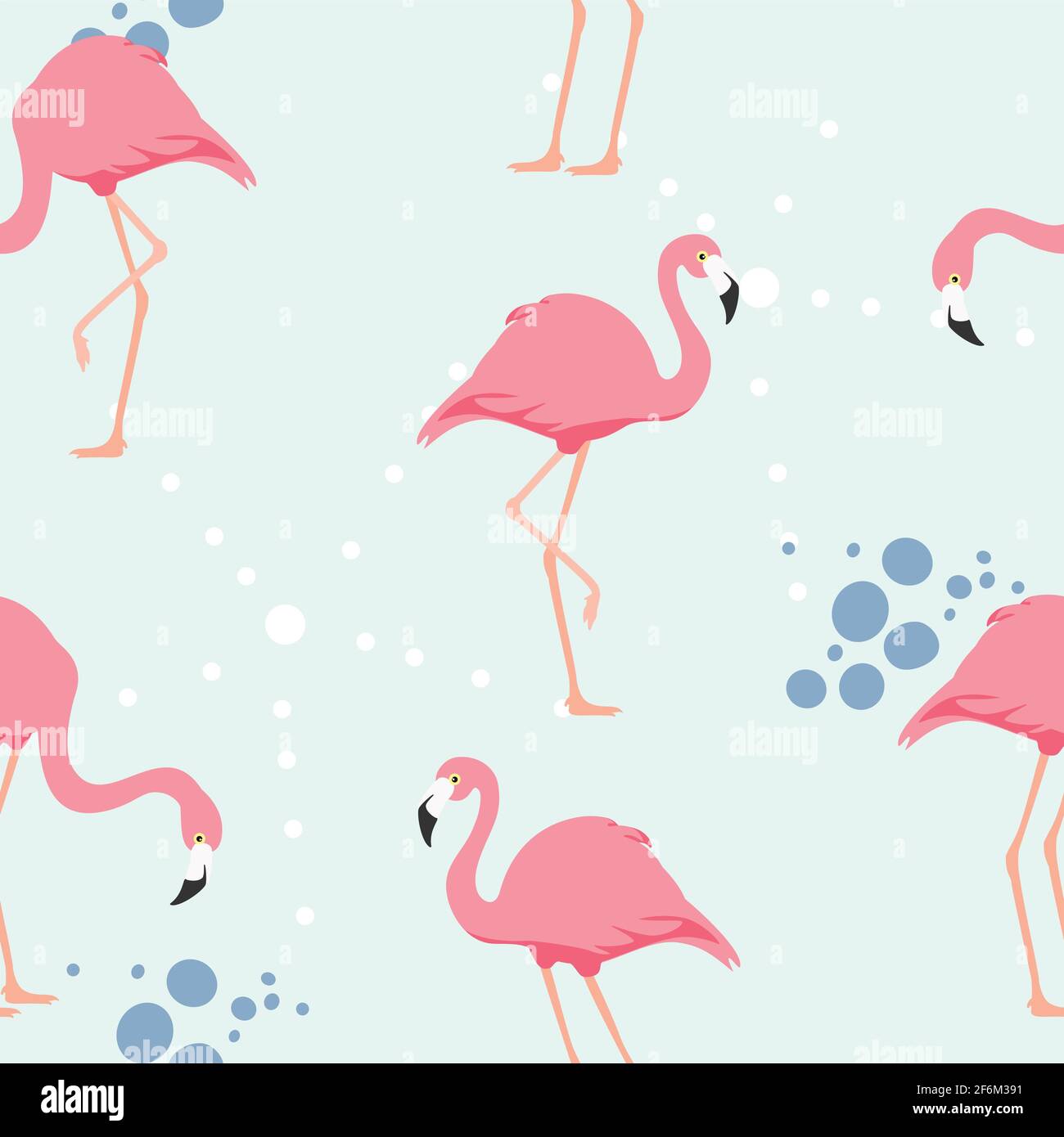 Tropical seamless flamingo pattern. Vector Stock Vector Image & Art - Alamy