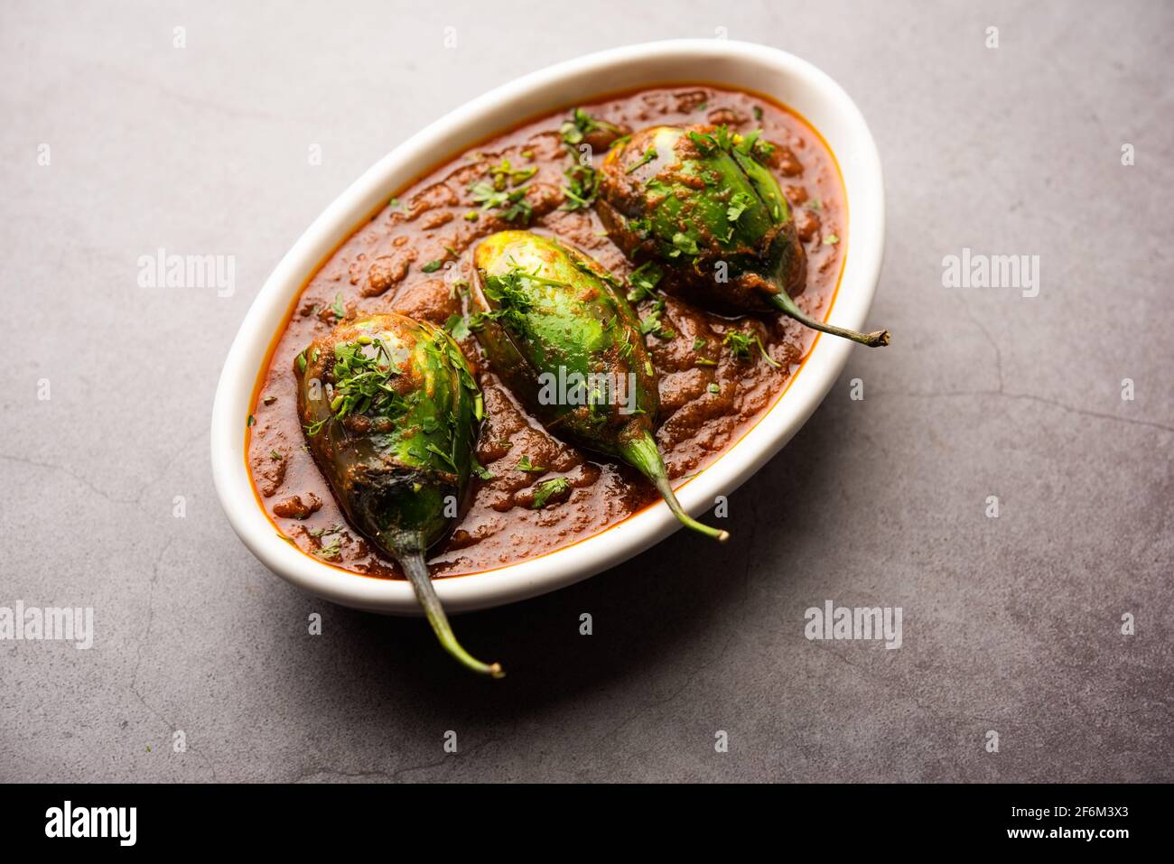 Brinjal curry also known as spicy baingan or eggplant masala, a popular