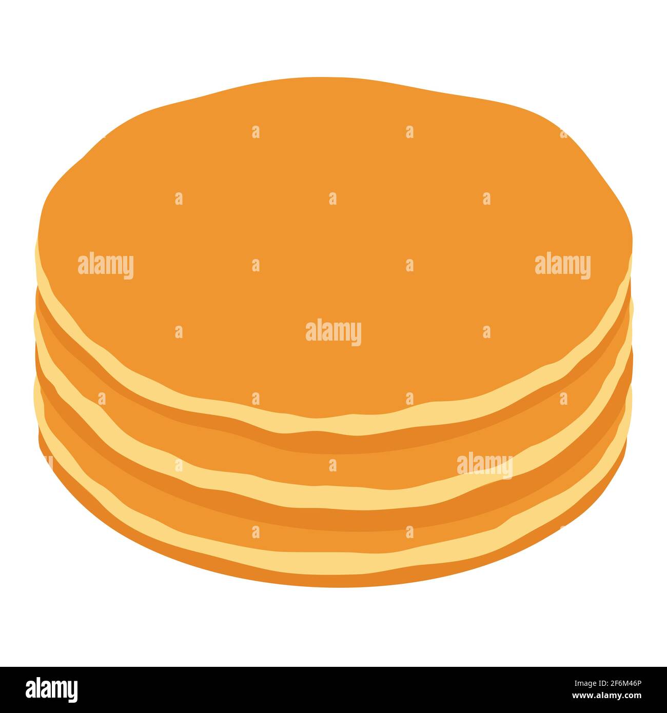 Buttermilk pancake stack Stock Vector Images - Alamy