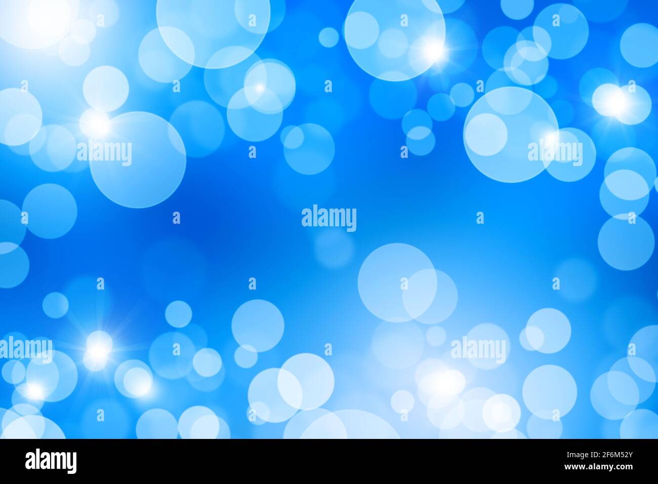 Blue abstract background with bokeh effect Stock Photo