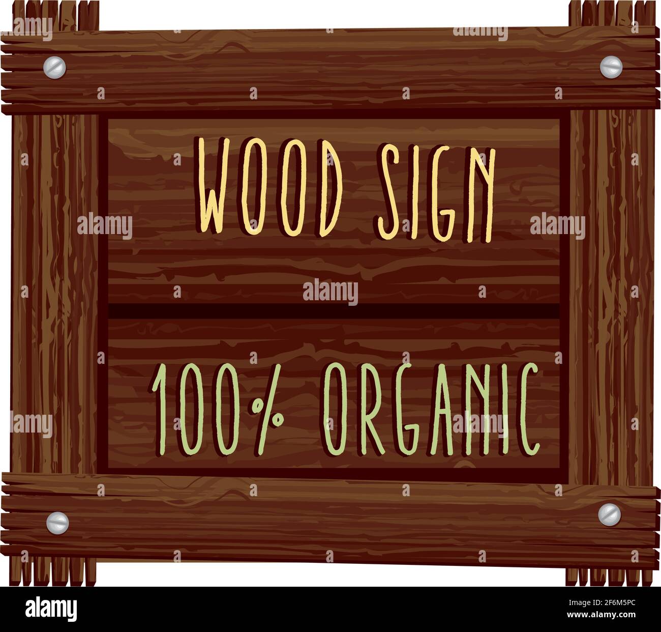 wood signal organic Stock Vector