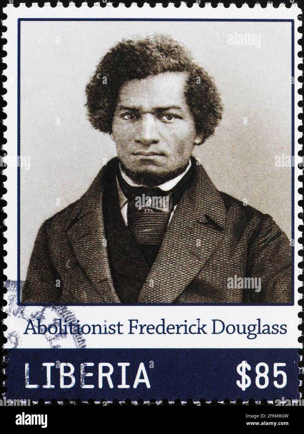 Abolitionist Frederick Douglass on postage stamp Stock Photo