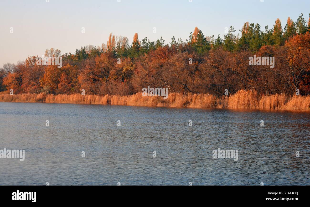 Sunset on the river Stock Photo - Alamy