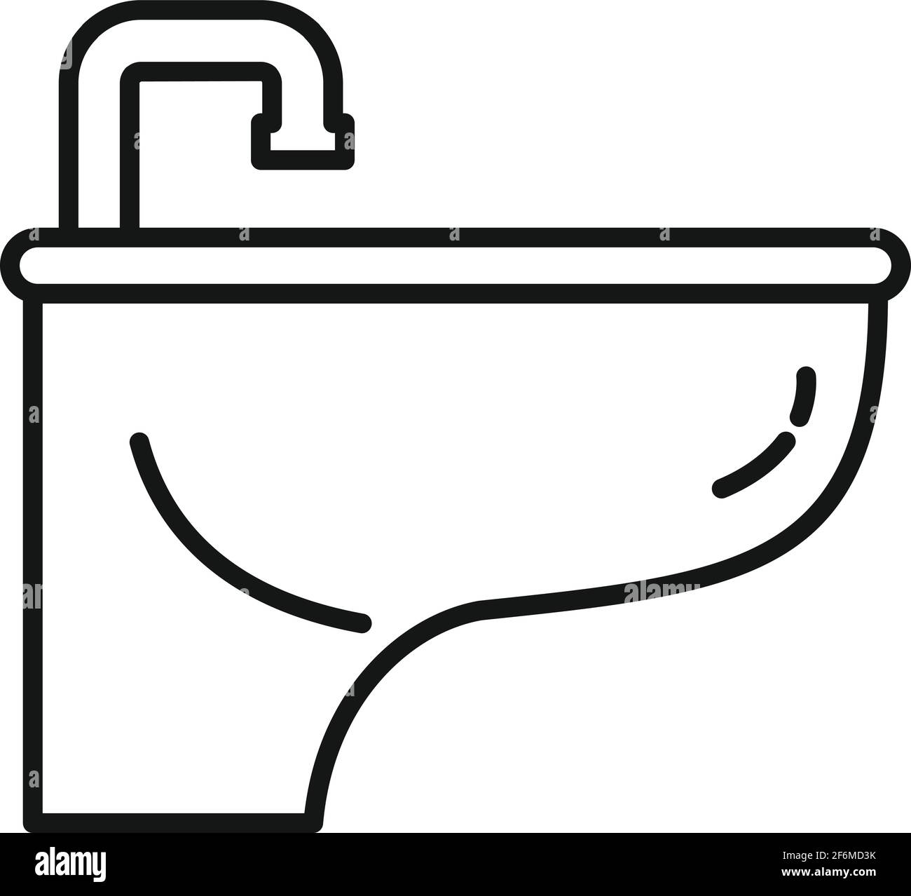 Bidet icon, outline style Stock Vector Image & Art Alamy