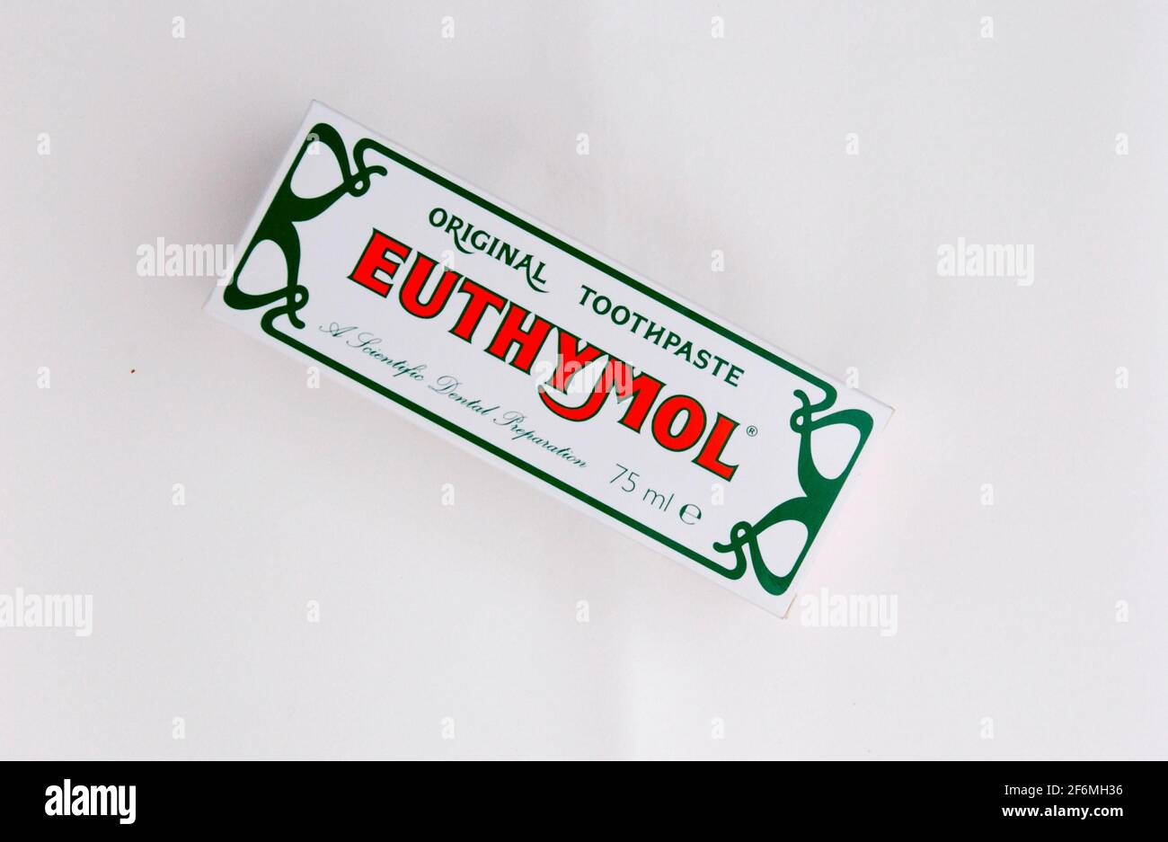EUTHYMOL TOOTHPASTE.5/10/05 TOM PILSTON Stock Photo - Alamy