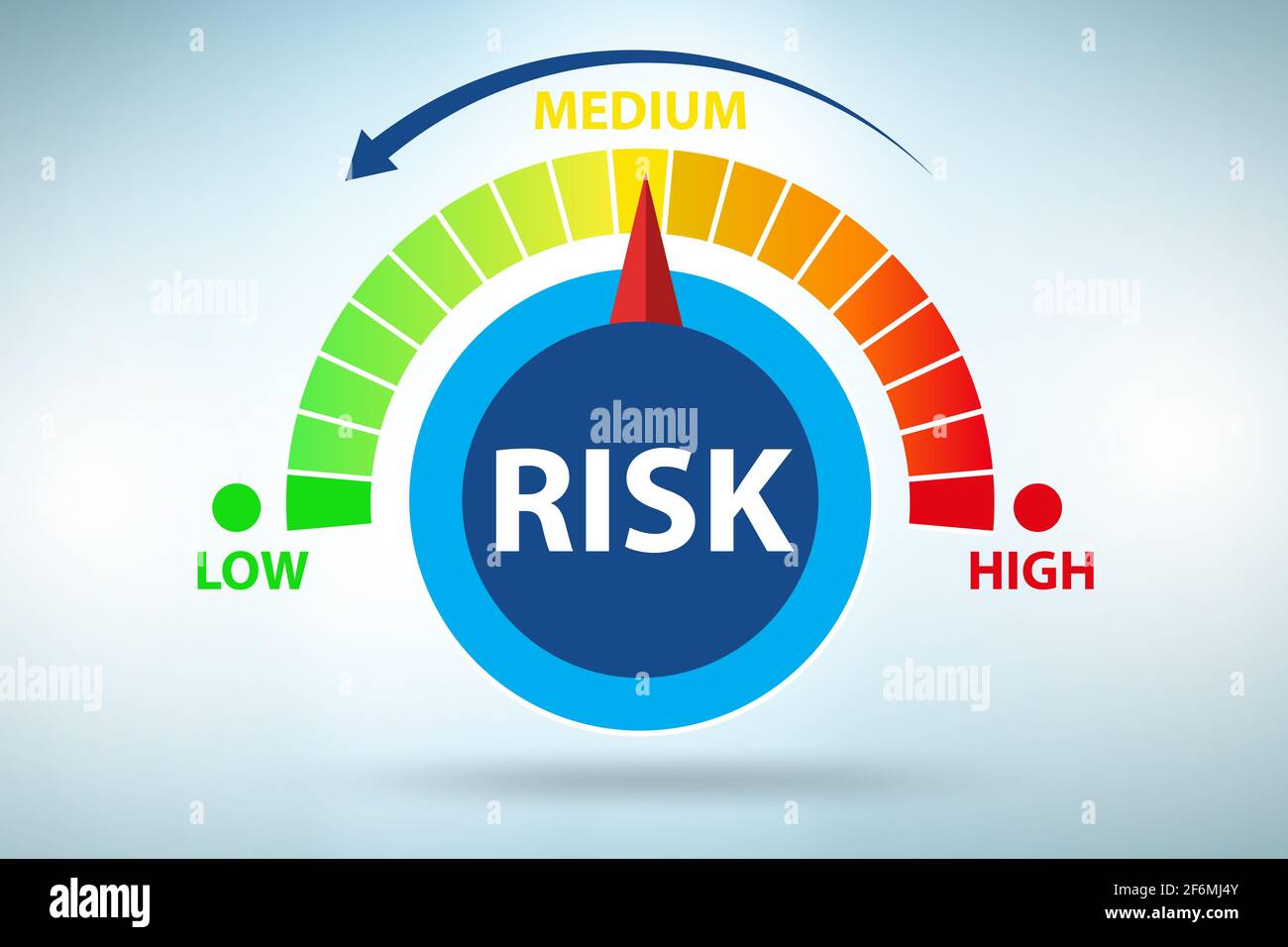 Risk meter in the risk management concept Stock Photo - Alamy