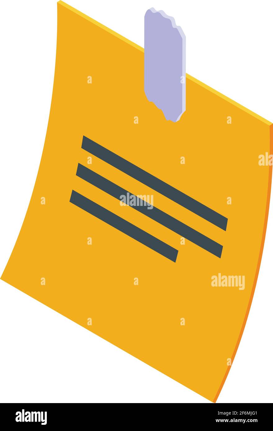 Memo notepad icon. Isometric of Memo notepad vector icon for web design