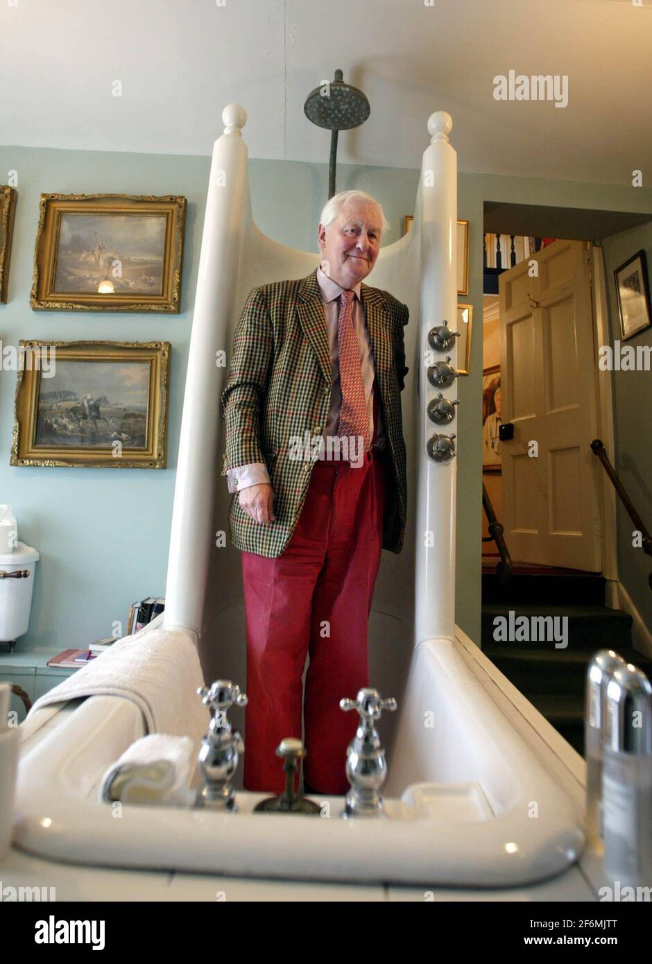 Sir Benjamin Slade at his family home, Maunsel House in Somerset.   pic David Sandison 22/2/2006 Stock Photo