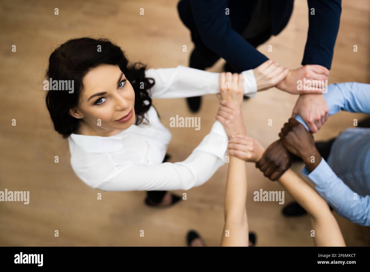 Group Of Business People Commitment And Support Concept Stock Photo